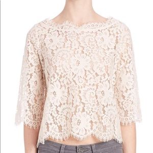 Joie Elvia Long Sleeve Lace Top